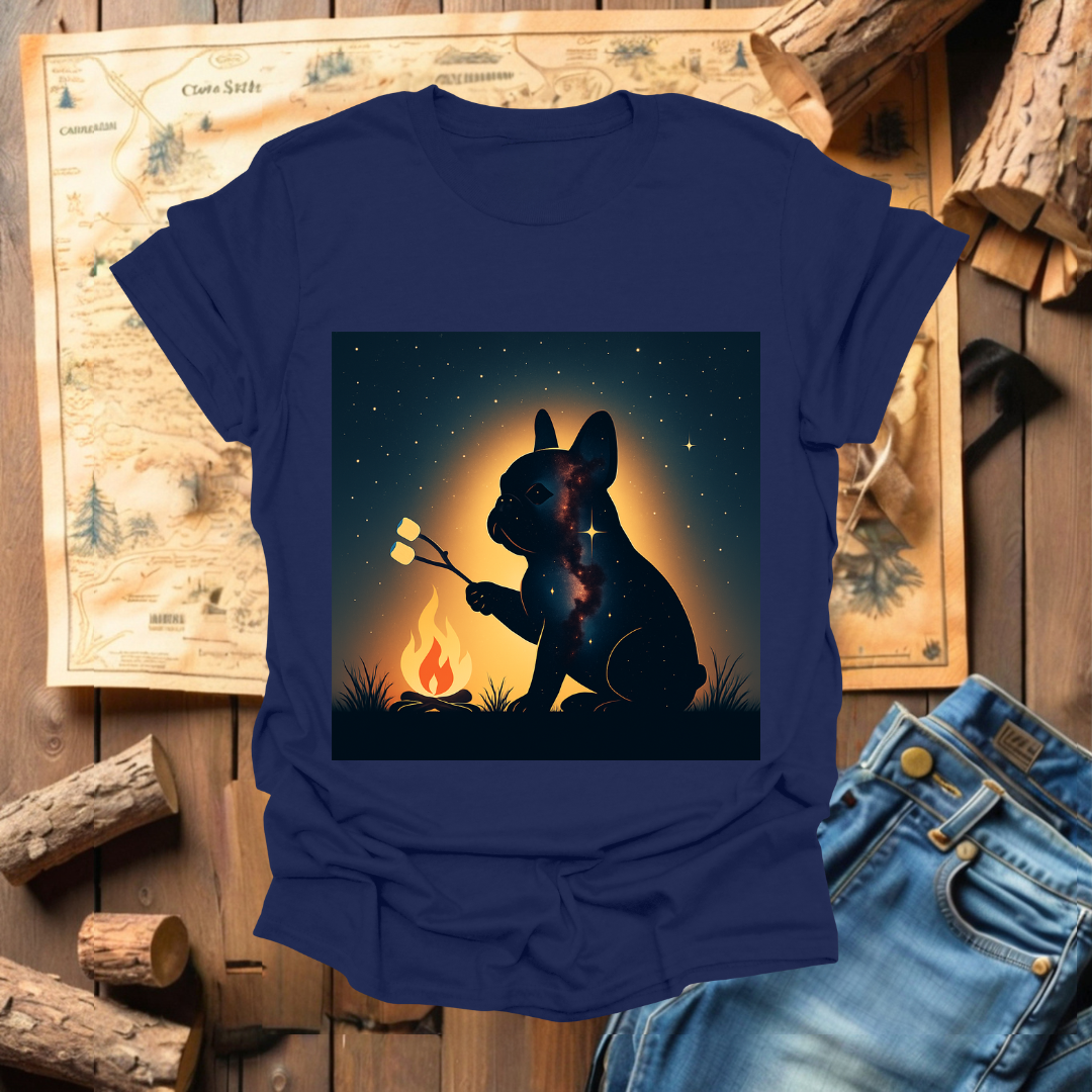 #272 French Bulldog Roasting Marshmallows