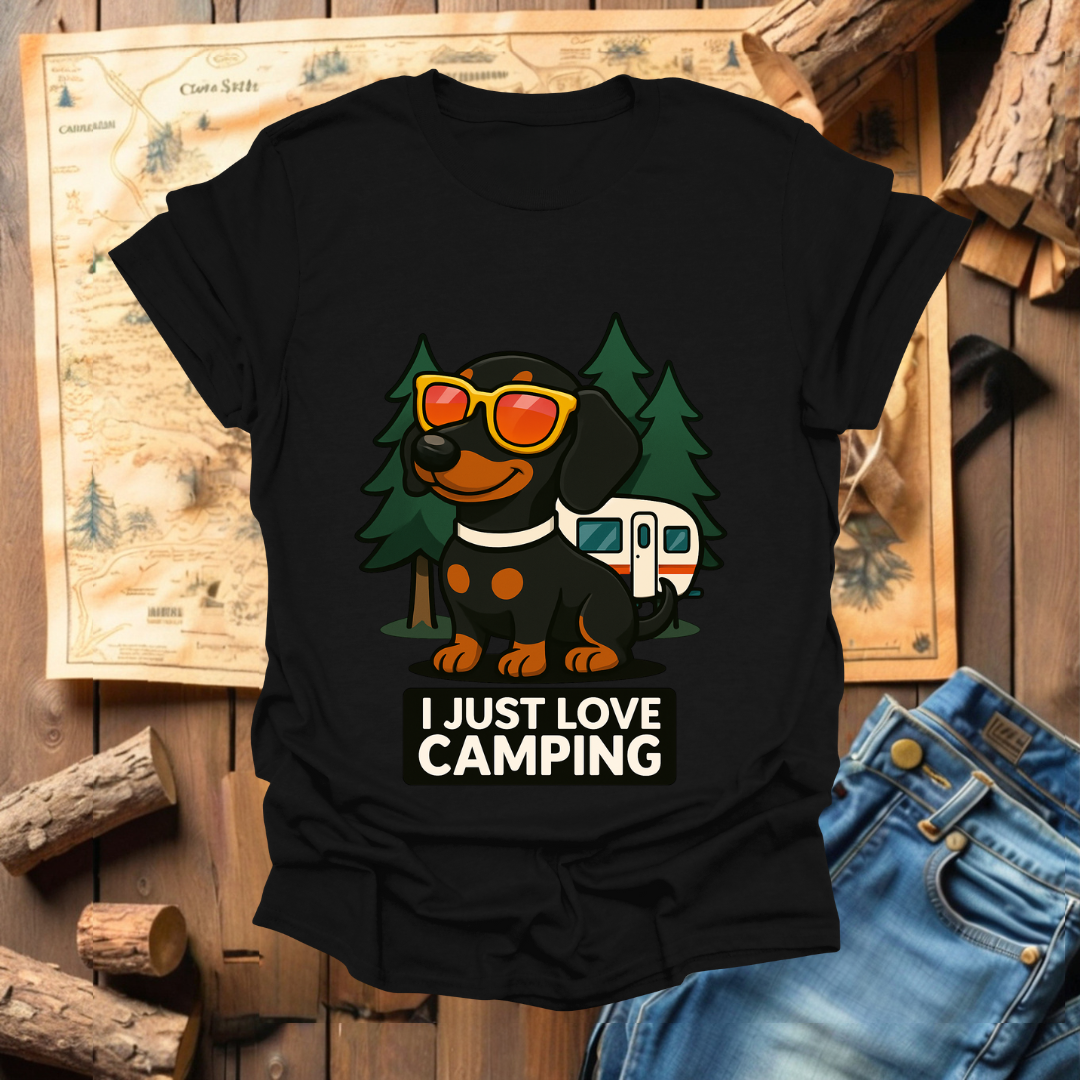 #321 I love Camping (Dachshund)