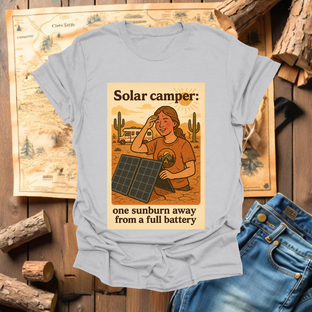 #223 Solar Camper One Sunburn Away (woman)