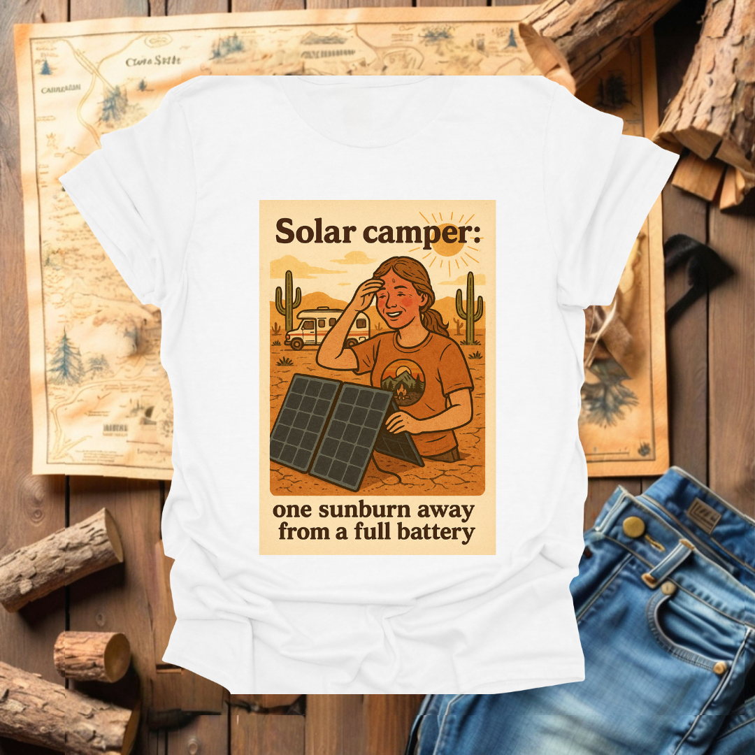 #223 Solar Camper One Sunburn Away (woman)