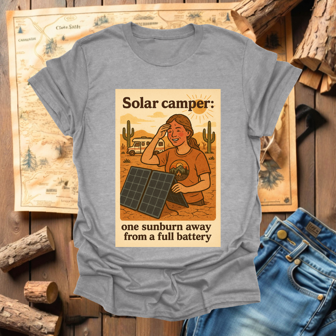 #223 Solar Camper One Sunburn Away (woman)