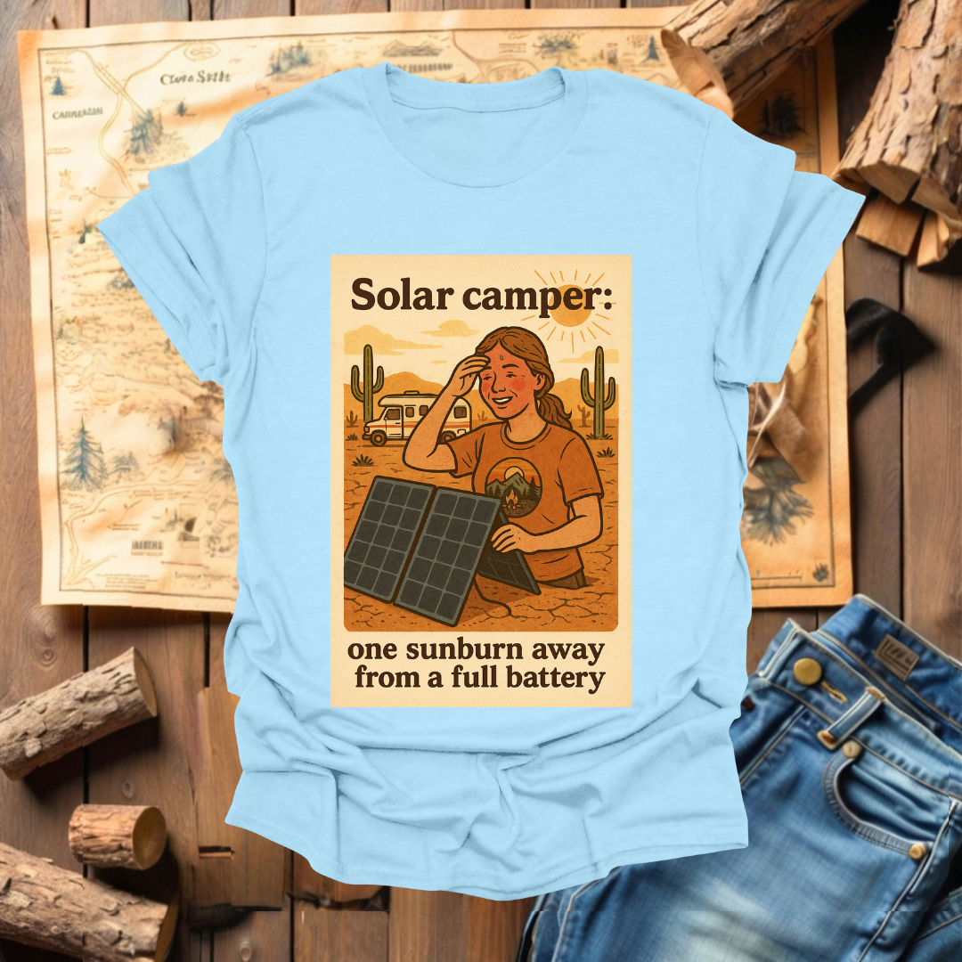 #223 Solar Camper One Sunburn Away (woman)