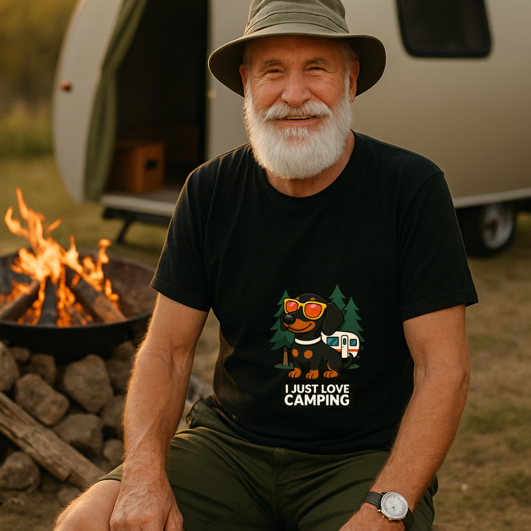 #321 I love Camping (Dachshund)