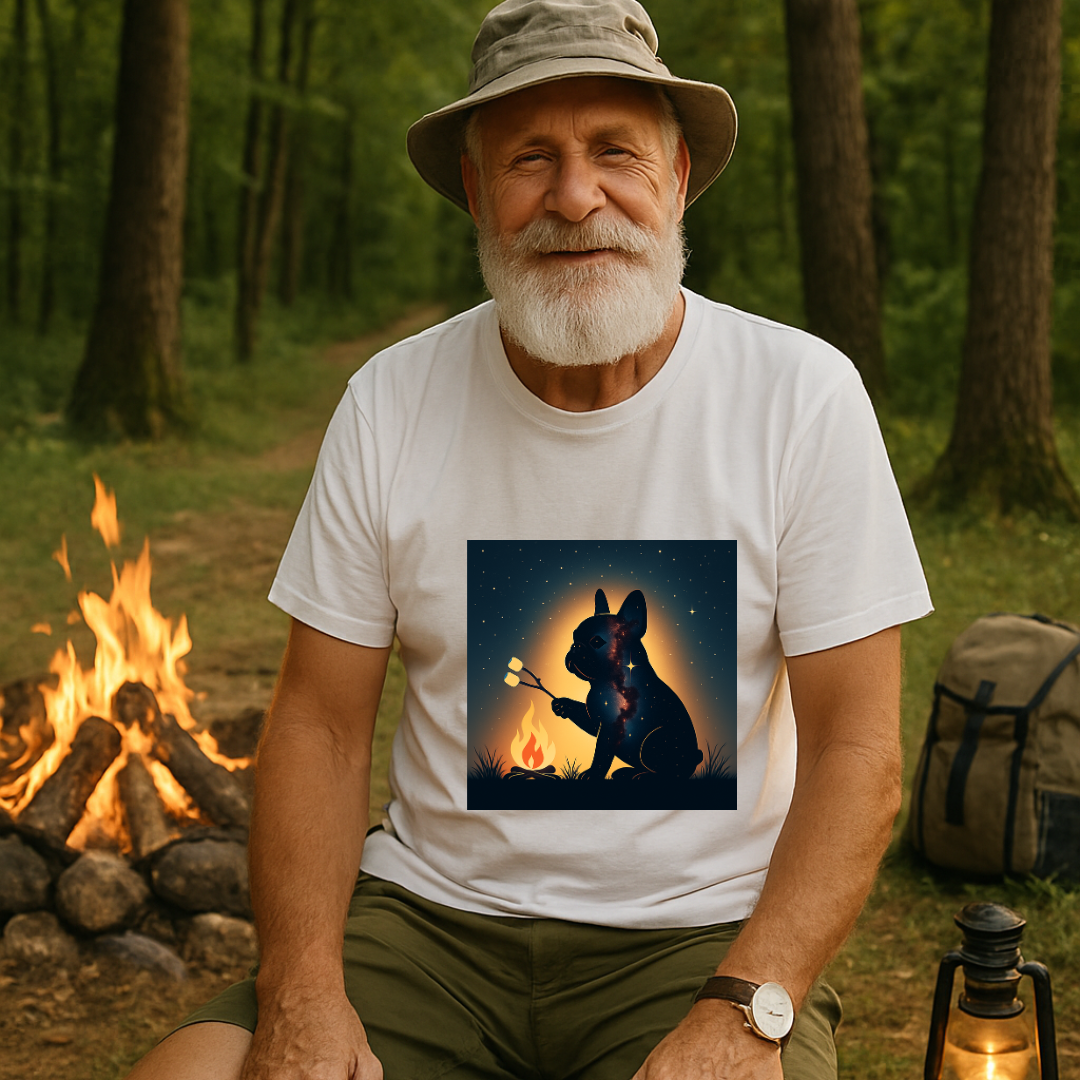 #272 French Bulldog Roasting Marshmallows