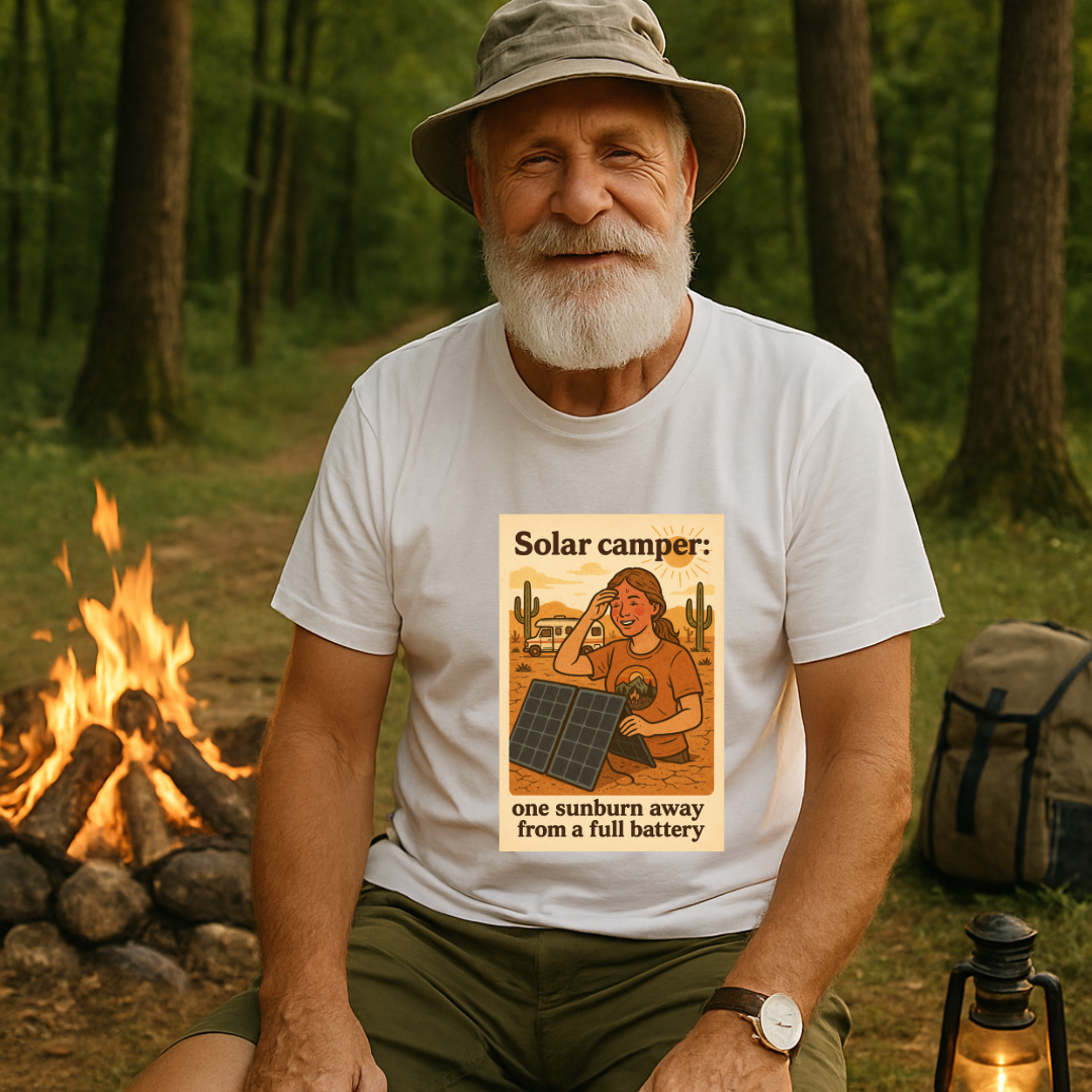 #223 Solar Camper One Sunburn Away (woman)