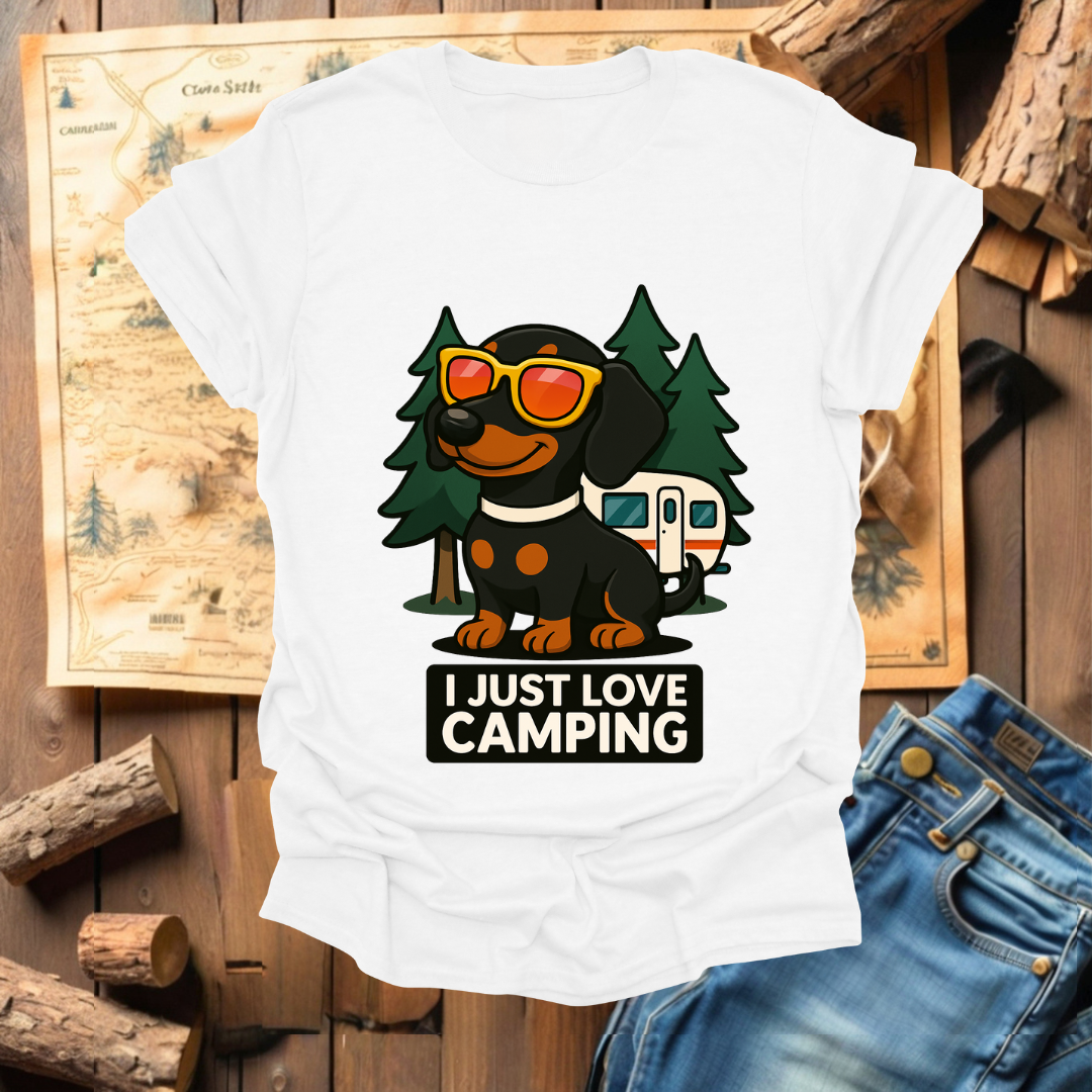 #321 I love Camping (Dachshund)