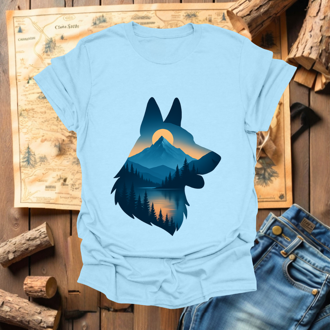 #264 German Shepard Silhouette