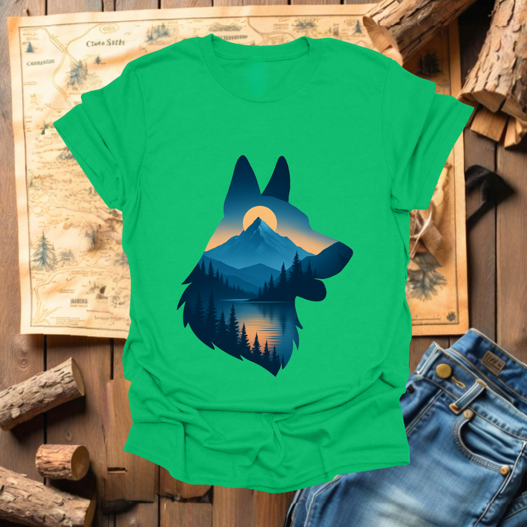 #264 German Shepard Silhouette