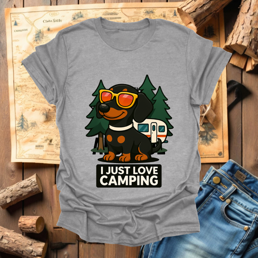 #321 I love Camping (Dachshund)