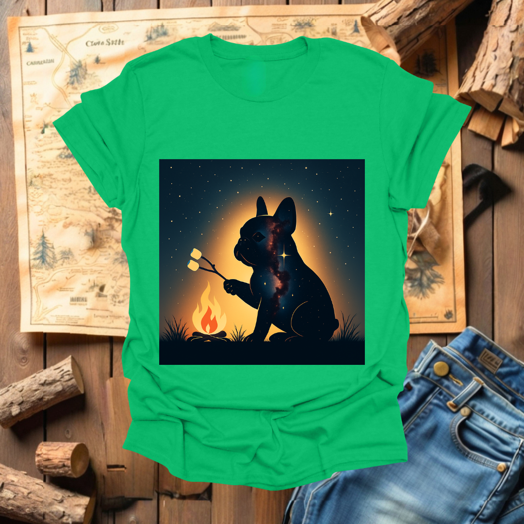 #272 French Bulldog Roasting Marshmallows