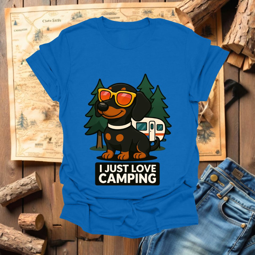 #321 I love Camping (Dachshund)