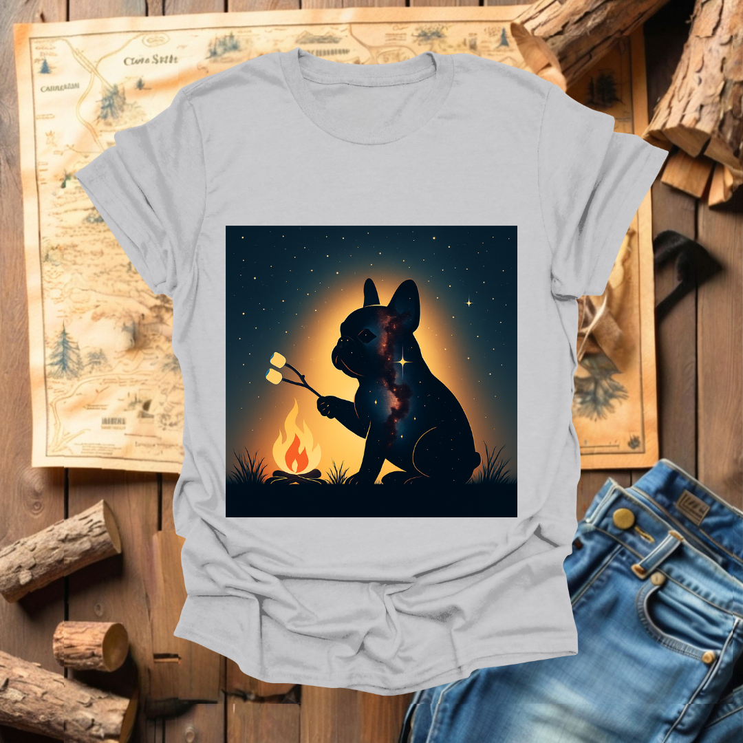 #272 French Bulldog Roasting Marshmallows