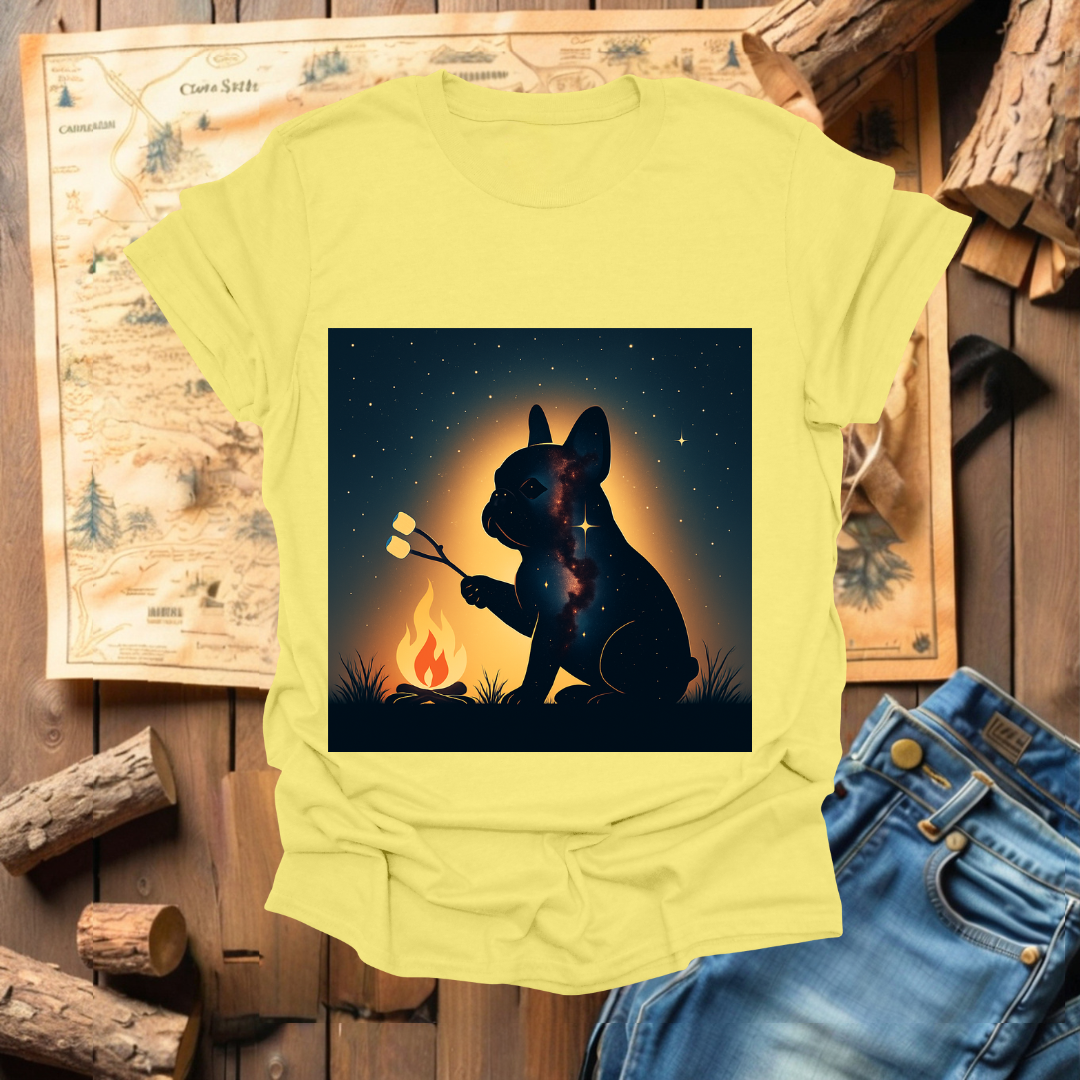 #272 French Bulldog Roasting Marshmallows