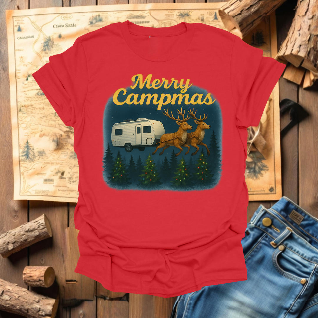 #318 Reindeer Pulling Camper