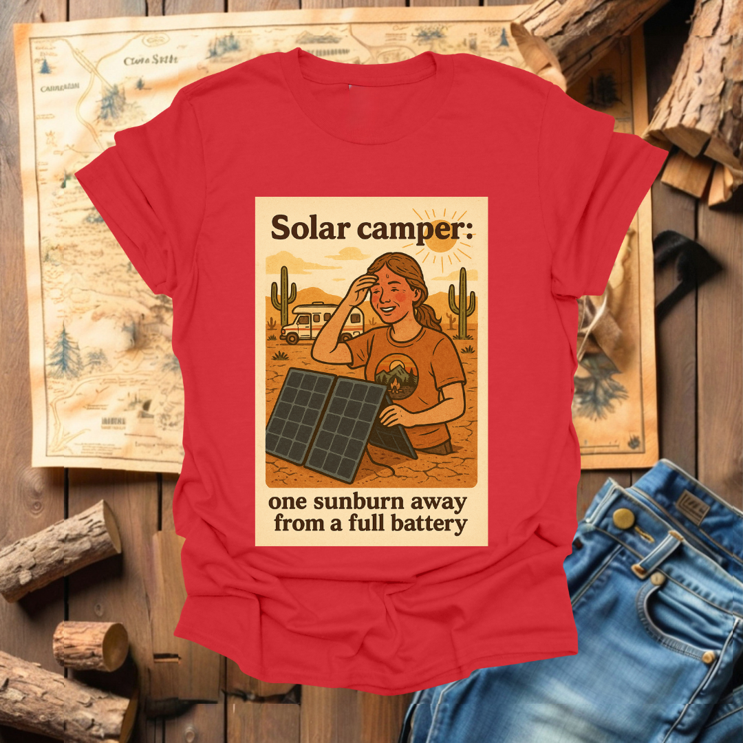 #223 Solar Camper One Sunburn Away (woman)