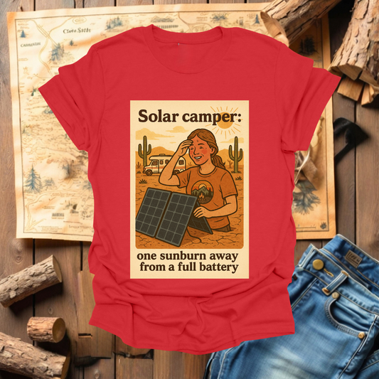 #223 Solar Camper One Sunburn Away (woman)