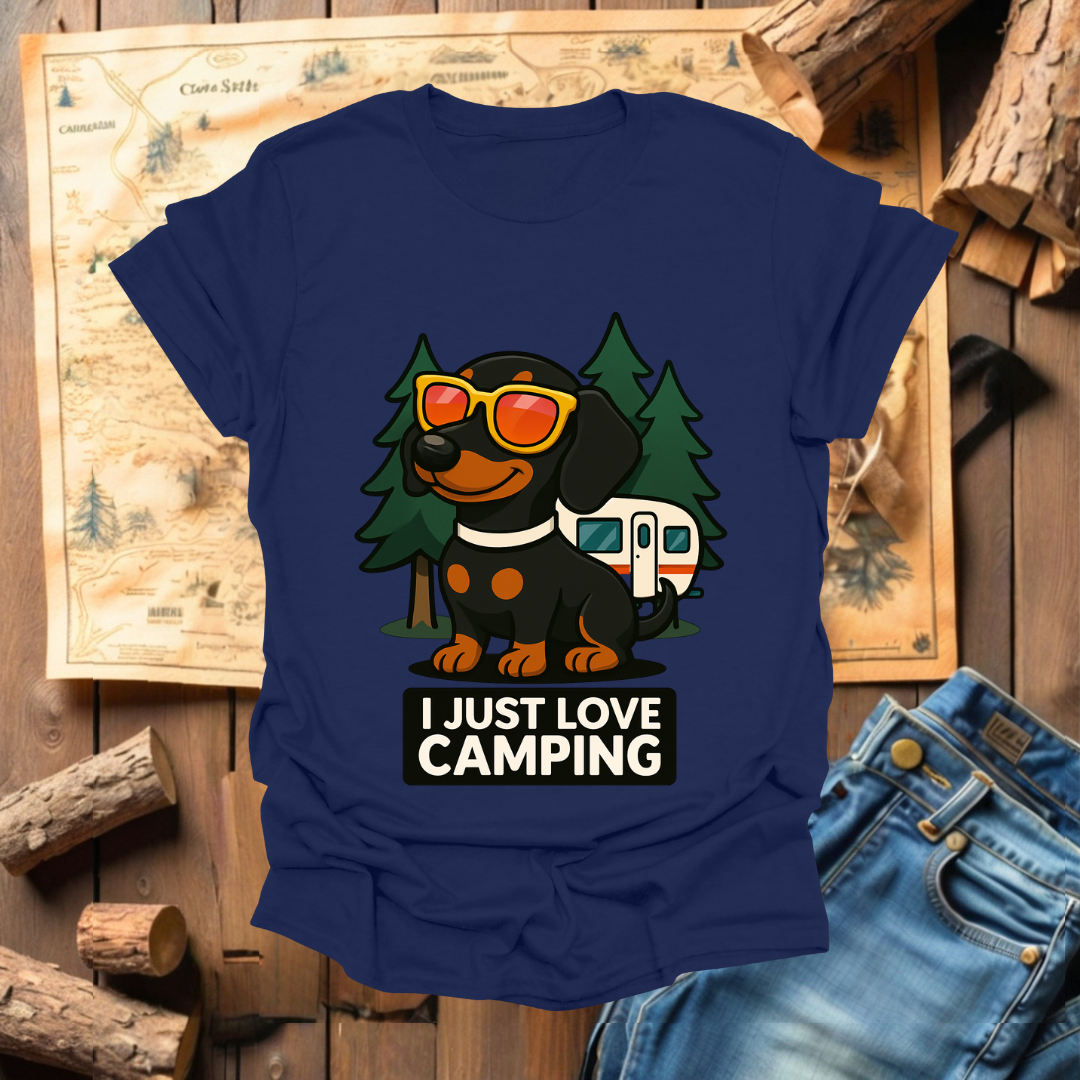 #321 I love Camping (Dachshund)