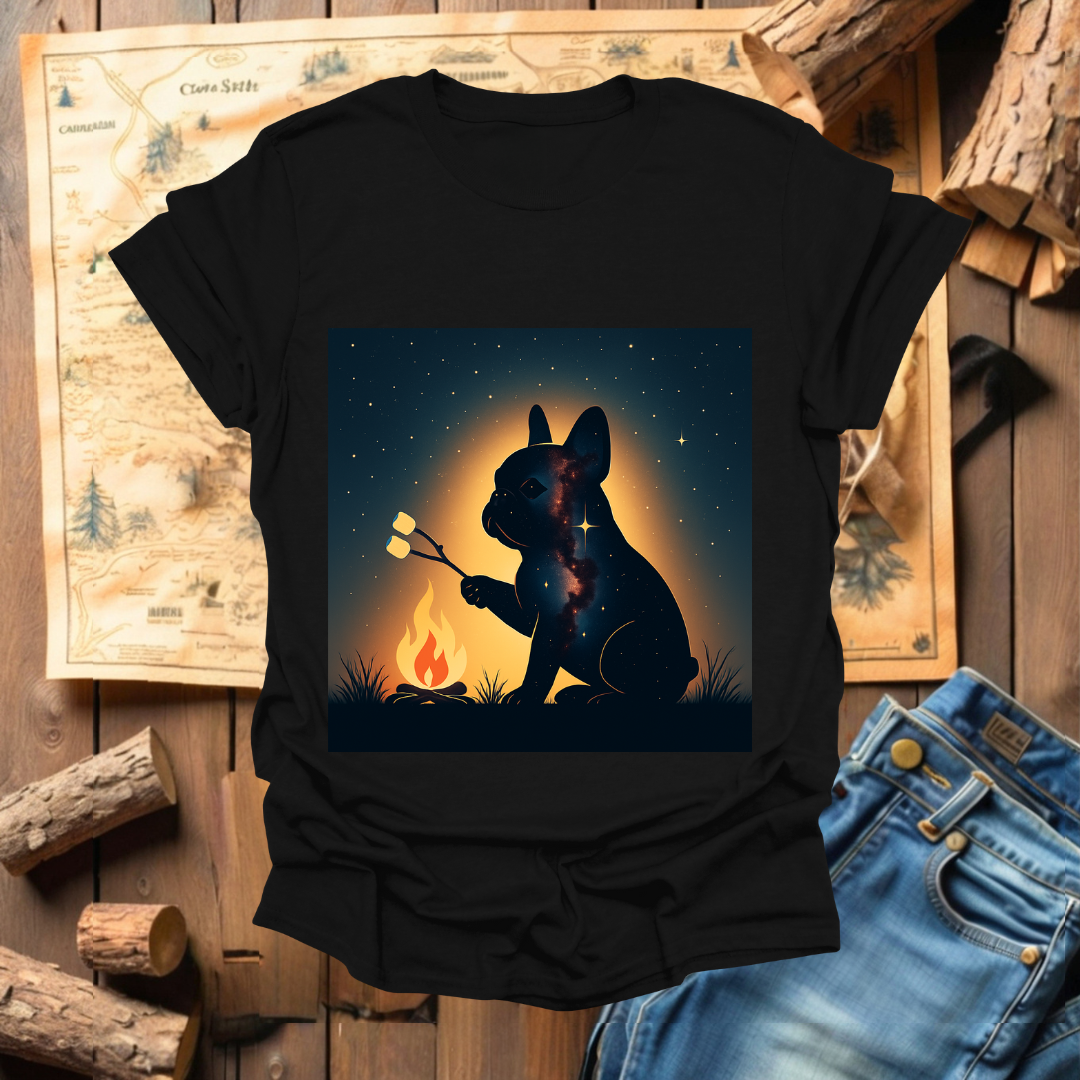 #272 French Bulldog Roasting Marshmallows