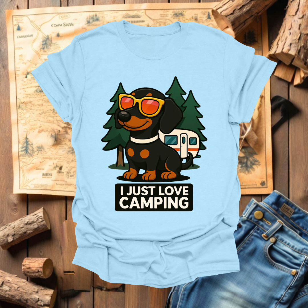 #321 I love Camping (Dachshund)