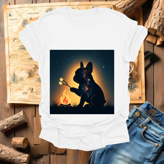 #272 French Bulldog Roasting Marshmallows
