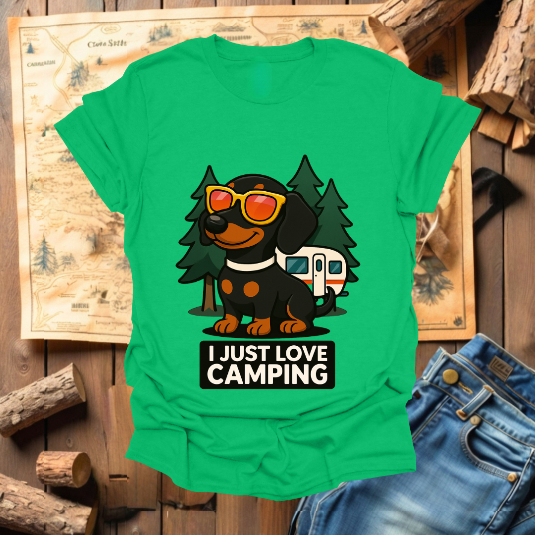 #321 I love Camping (Dachshund)