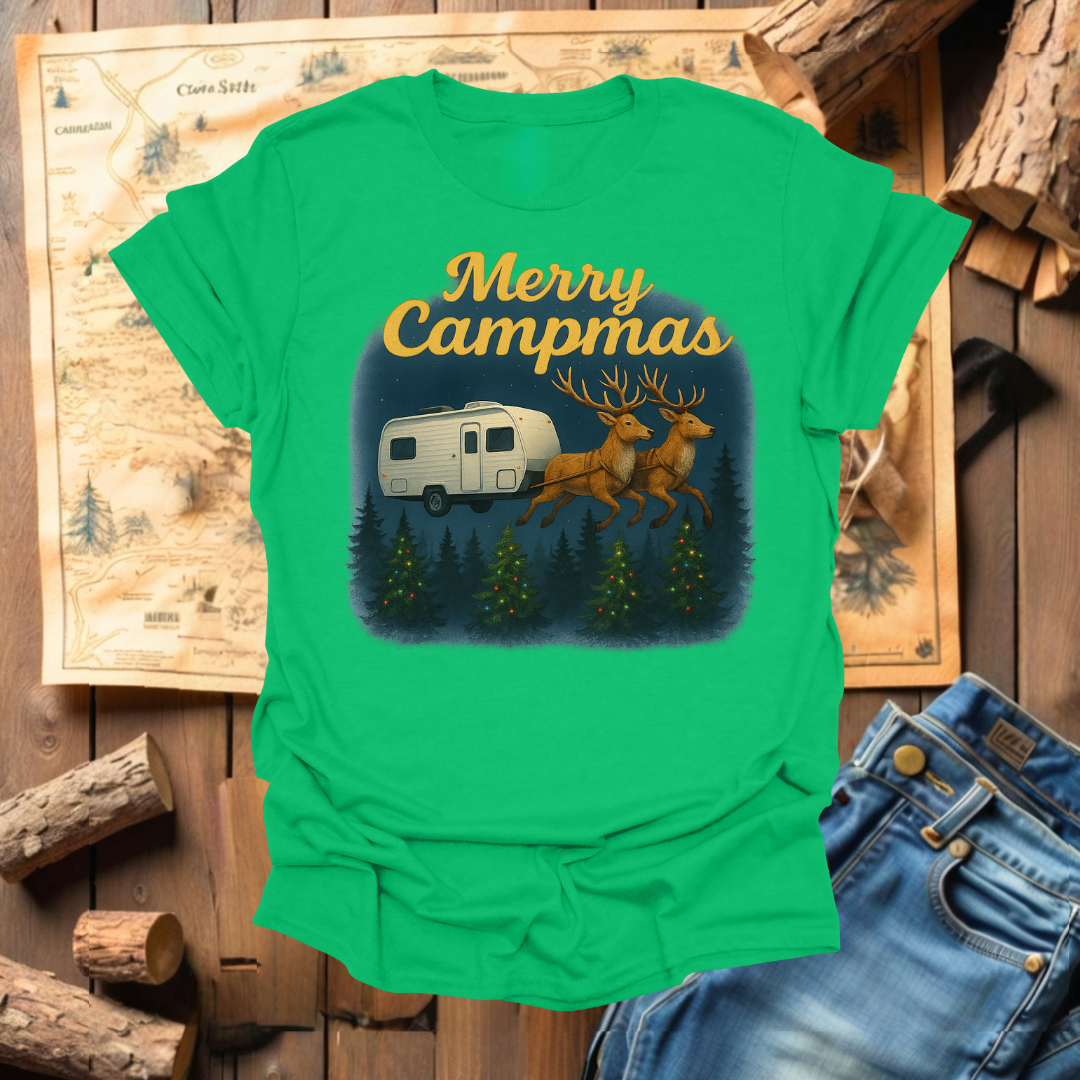 #318 Reindeer Pulling Camper