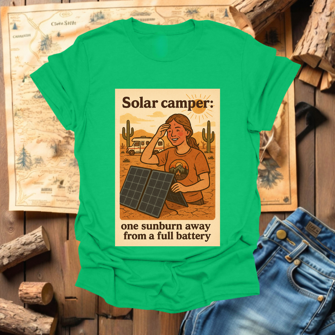 #223 Solar Camper One Sunburn Away (woman)