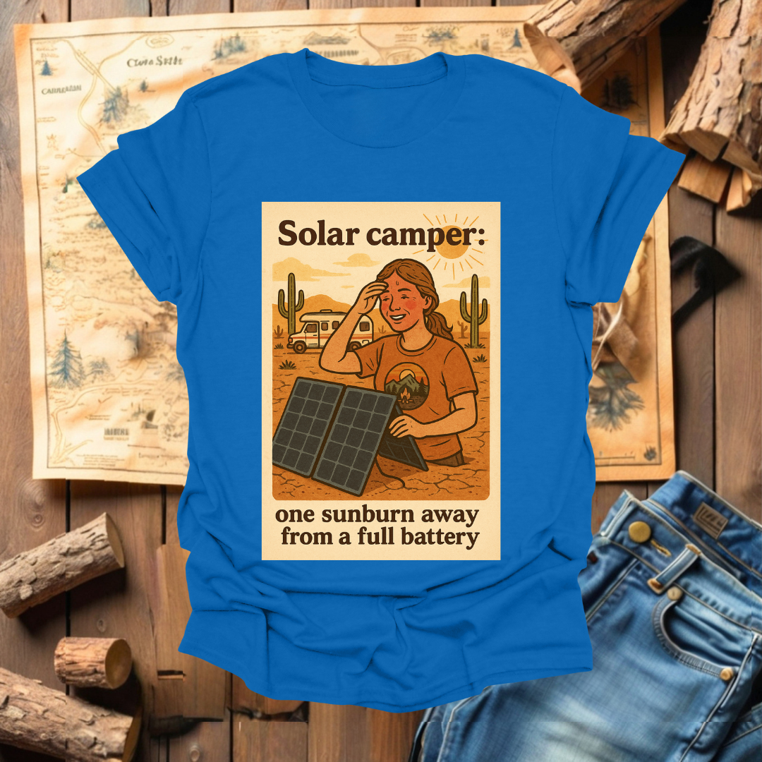 #223 Solar Camper One Sunburn Away (woman)