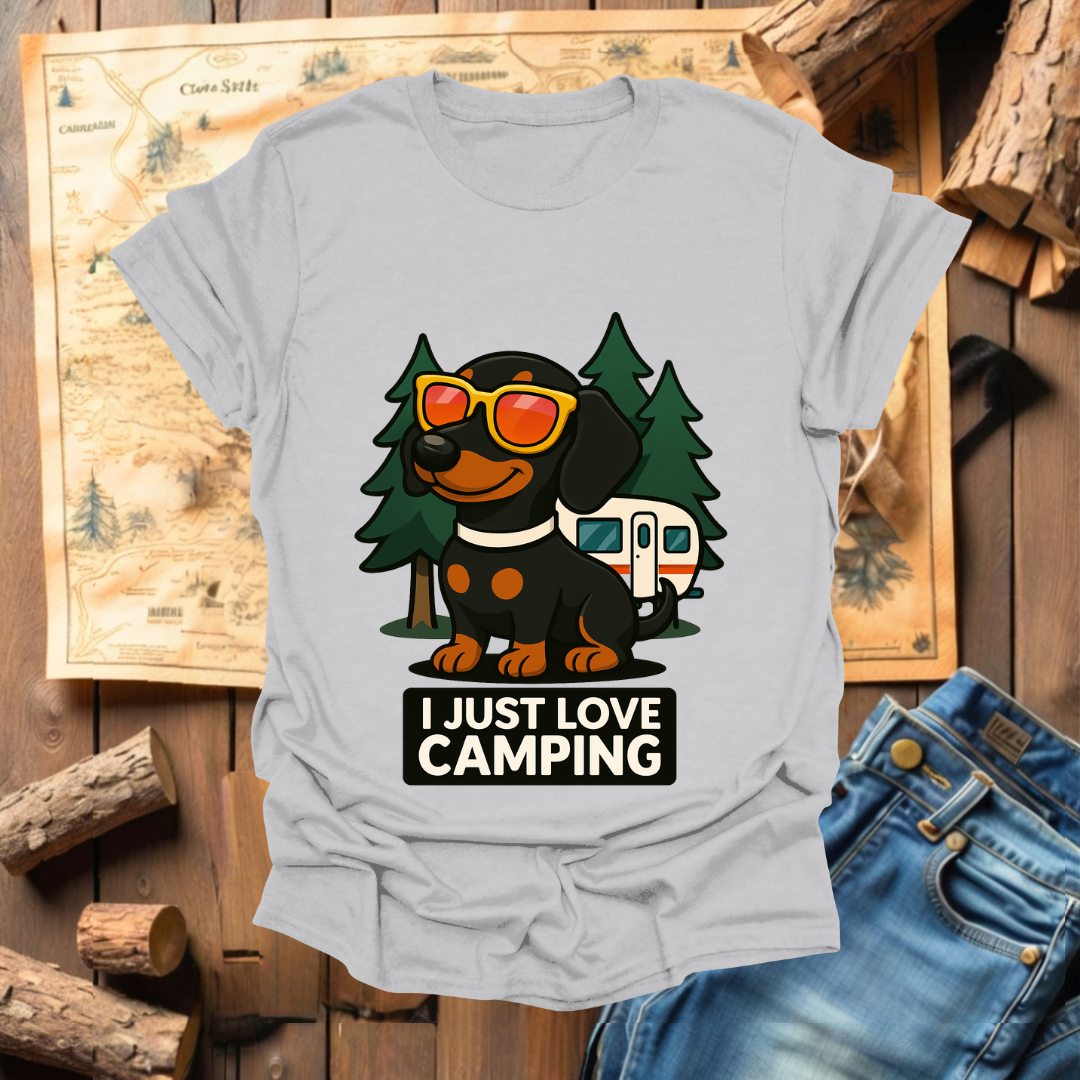 #321 I love Camping (Dachshund)