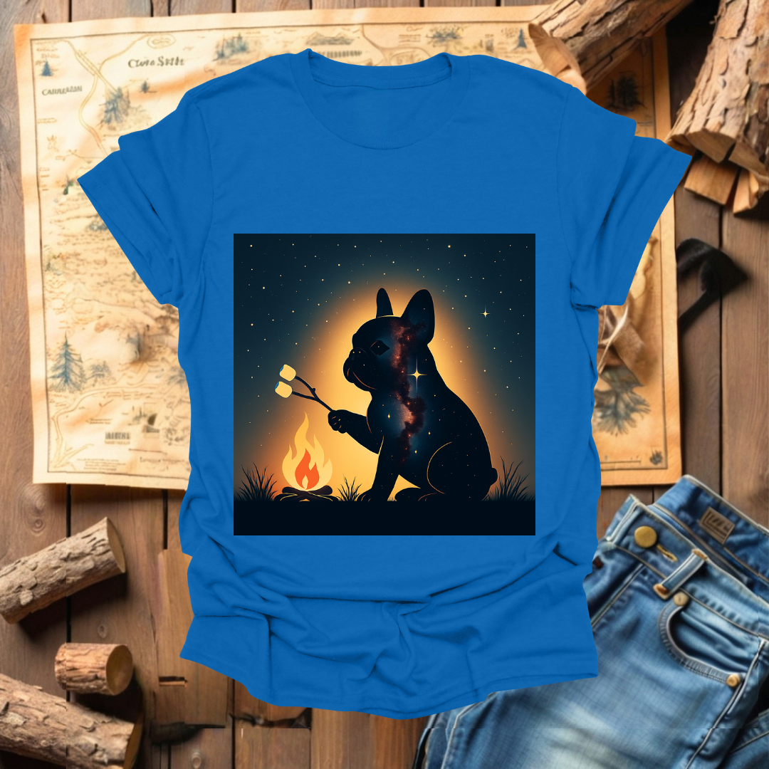 #272 French Bulldog Roasting Marshmallows