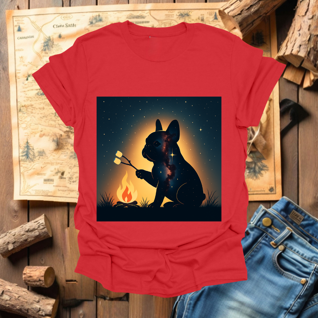 #272 French Bulldog Roasting Marshmallows